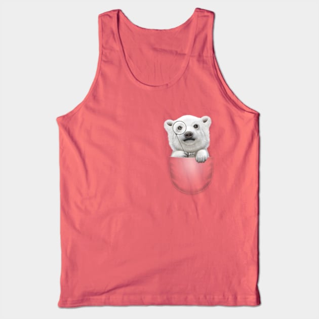 POCKET POLAR BEAR Tank Top by ADAMLAWLESS